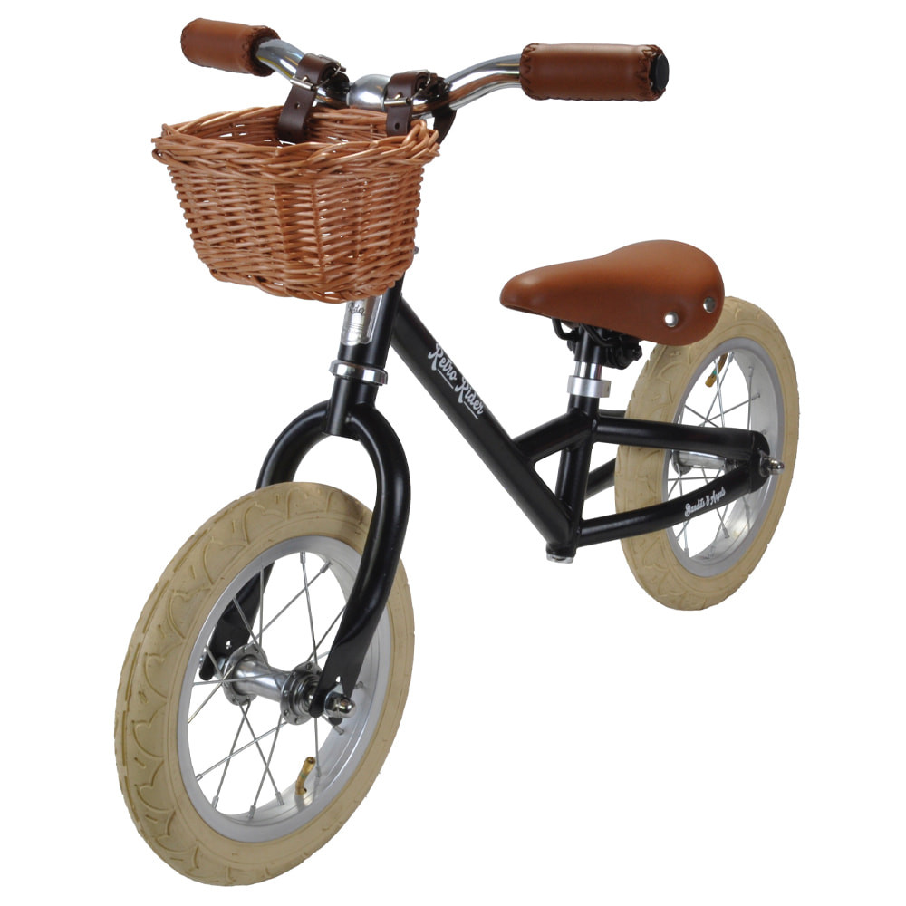  Retro Rider zwart met mandje