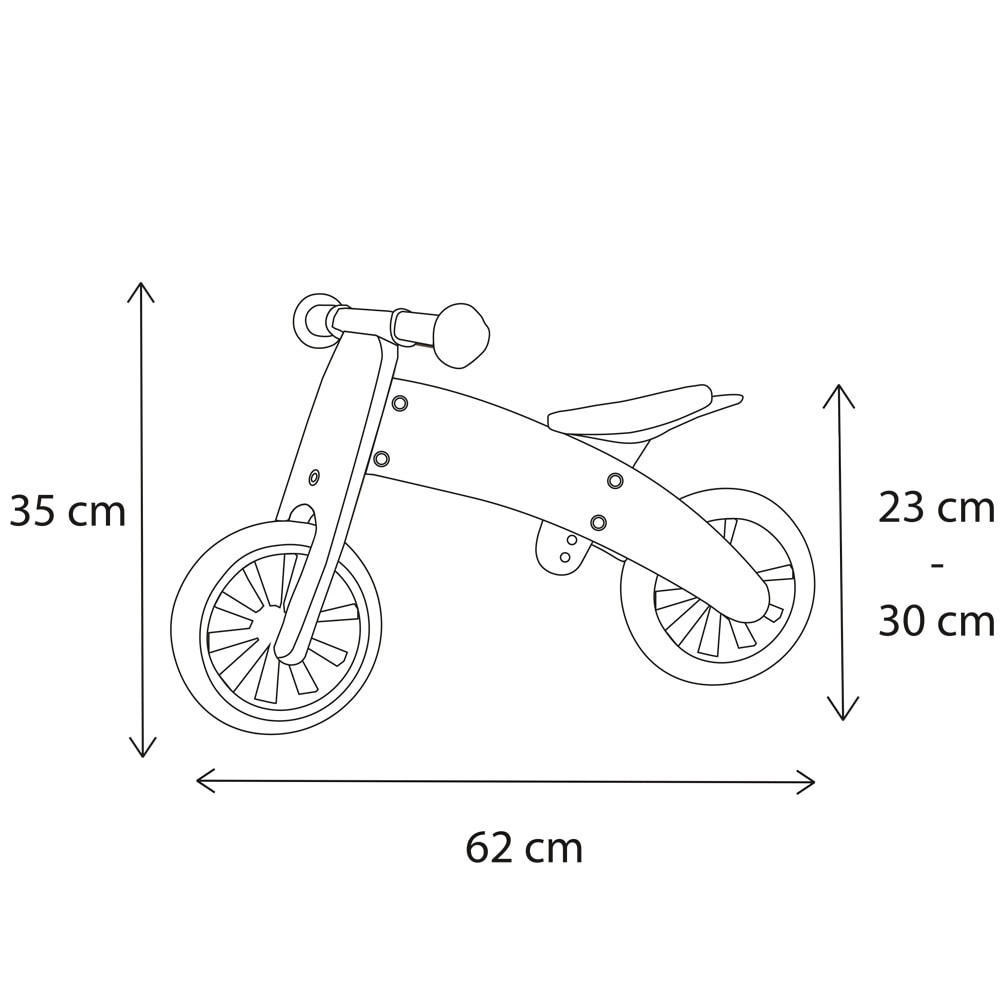 toenemen kiespijn diepgaand Loopfiets 1 jaar. 4in1 - Bandits and Angels houten loopfiets