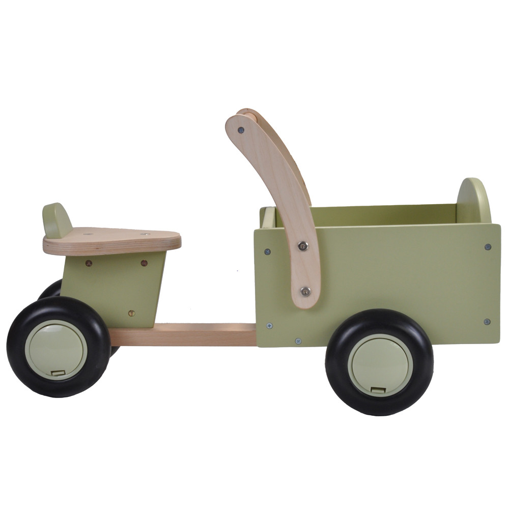  Houten bakfiets little rider retro green