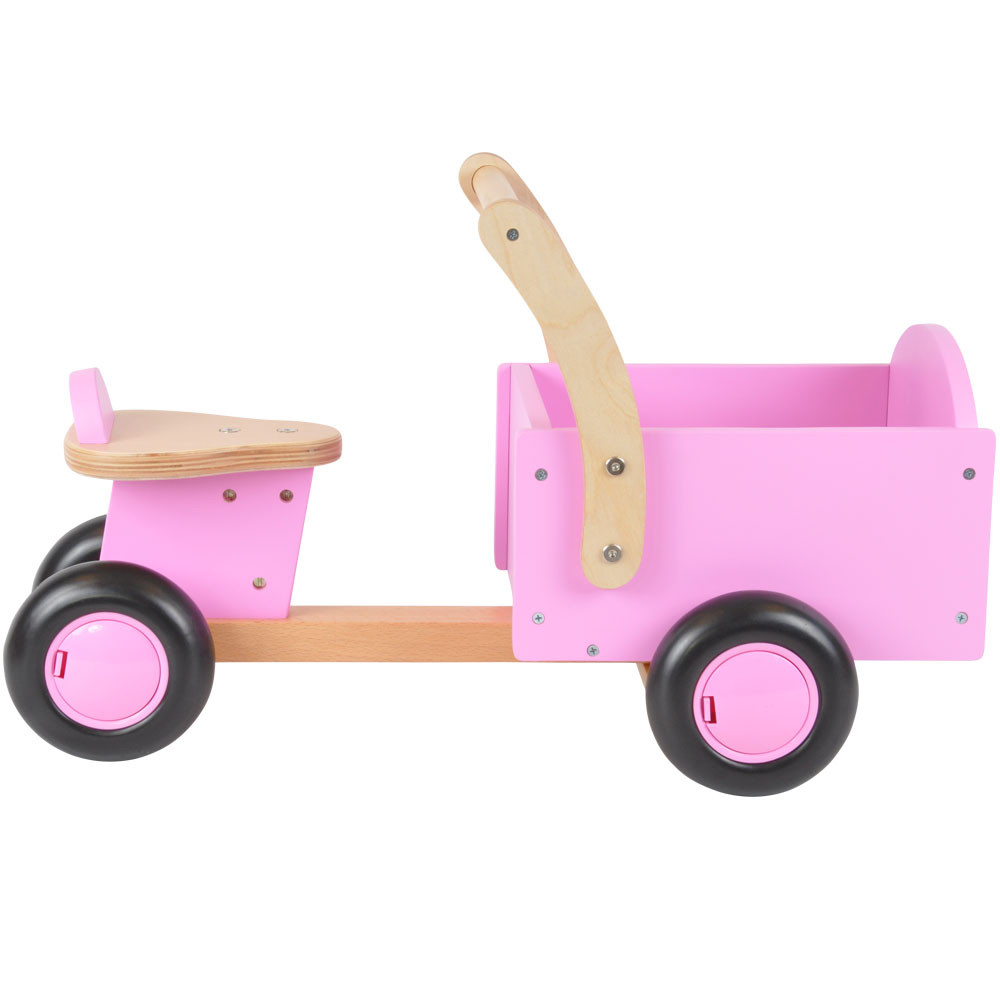  Houten bakfiets little rider pink