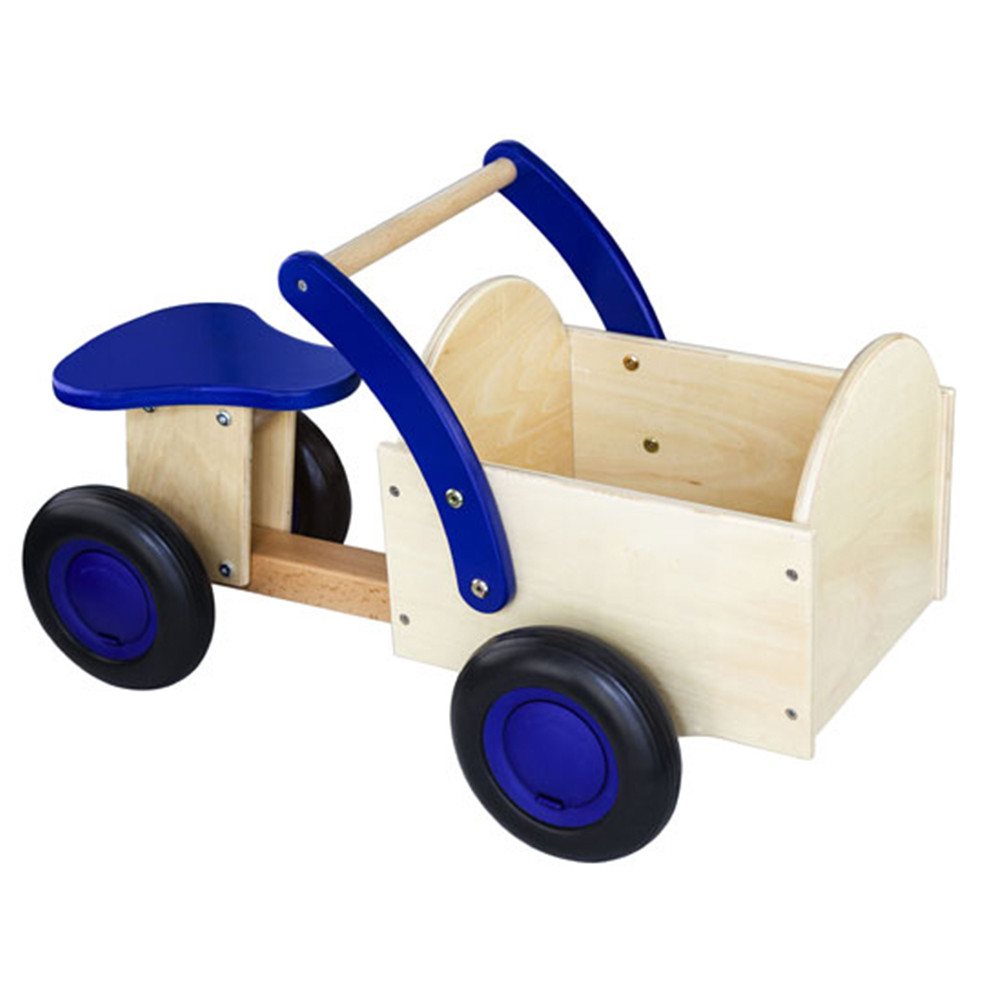 New Classic Toys Classic bakfiets blauw-blank