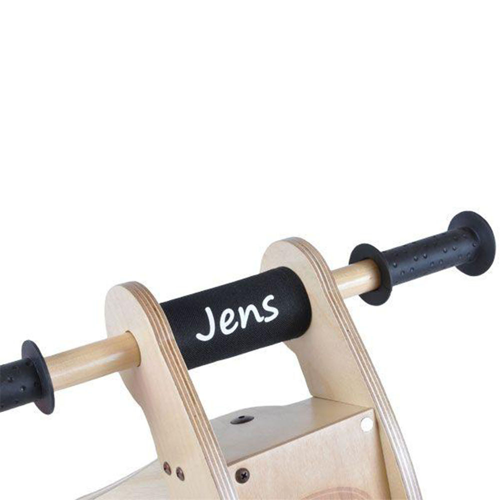 Bike Fun Kinbeschermer Trybike met eigen naam zwart | Loopfiets.nl