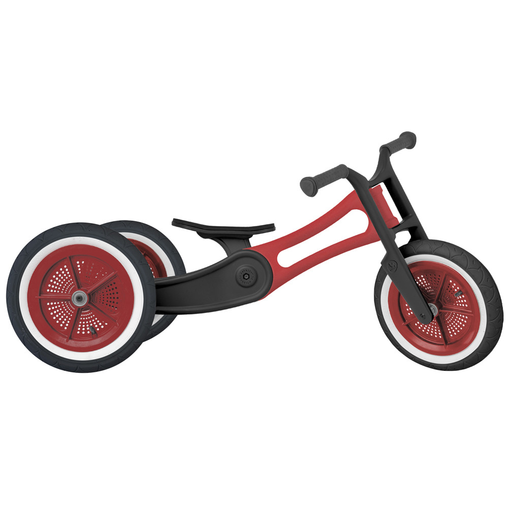 Wishbonebike RE2 Red stand 1: lage driewieler.